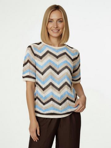 Пуловер с круглым вырезом