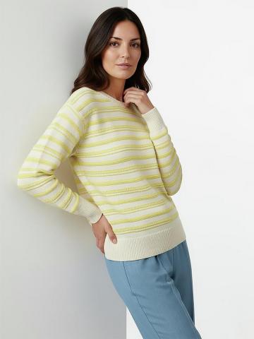 Пуловер с круглым вырезом