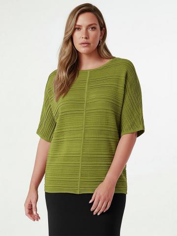 Пуловер с круглым вырезом