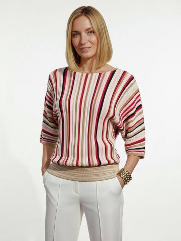 Пуловер с круглым вырезом