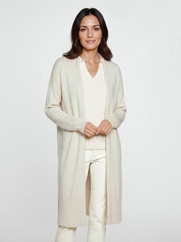 Длинная вязаная кофта