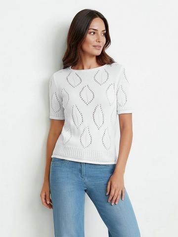 Пуловер с круглым вырезом