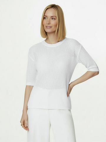 Пуловер с круглым вырезом