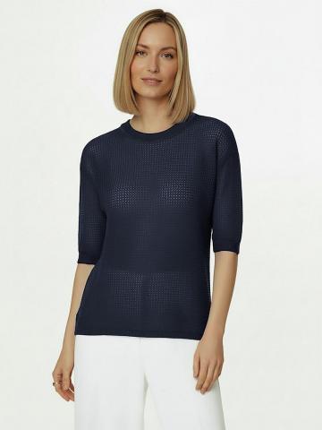 Пуловер с круглым вырезом