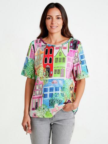 Кофта с круглым вырезом