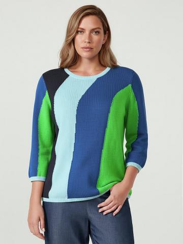 Пуловер с круглым вырезом