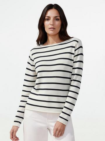 Пуловер с круглым вырезом