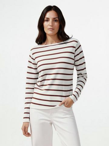 Пуловер с круглым вырезом