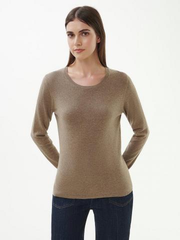 Пуловер с круглым вырезом