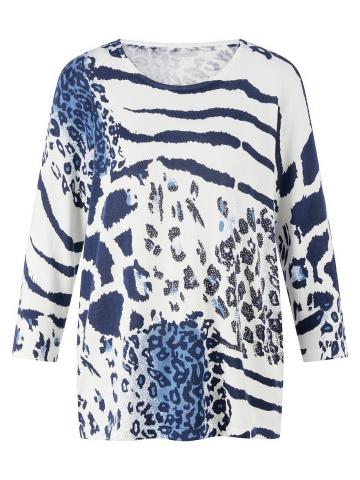 Пуловер с круглым вырезом