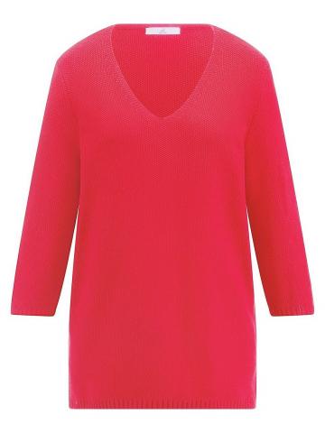 Пуловер с вырезом V