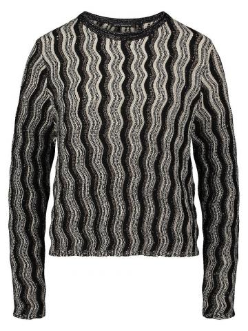 Пуловер с круглым вырезом