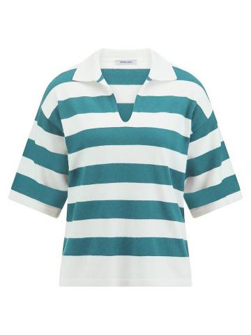 Пуловер с воротником поло