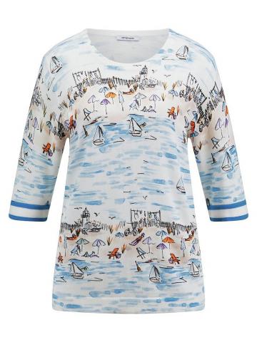 Пуловер с круглым вырезом