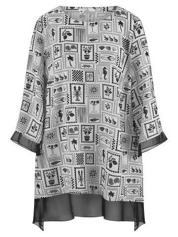 Длинная блузка