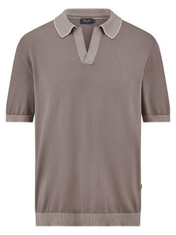 Пуловер с воротником поло