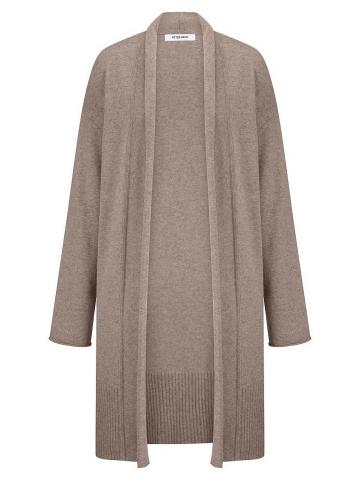 Длинная вязаная кофта