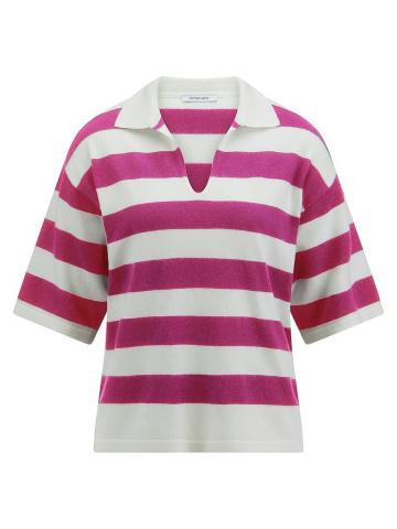 Пуловер с воротником поло