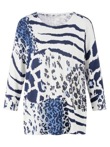 Пуловер с круглым вырезом