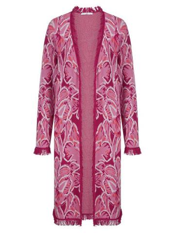 Длинный вязаный кардиган