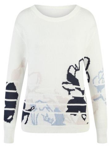 Пуловер с круглым вырезом