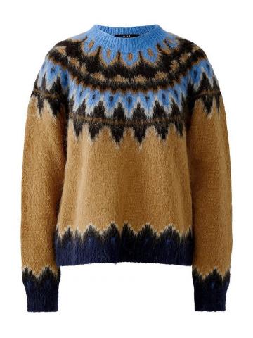 Пуловер с круглым вырезом