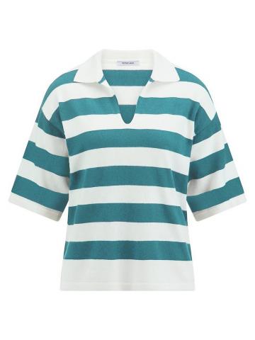 Пуловер с воротником поло