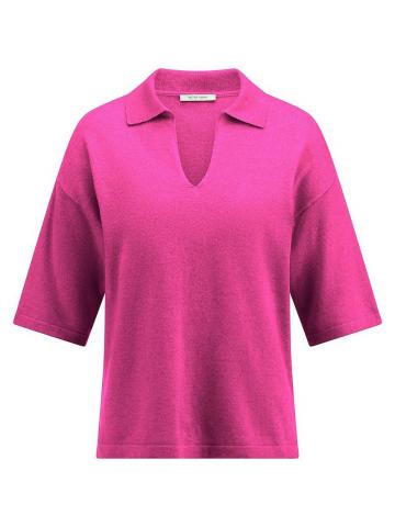 Пуловер с воротником поло