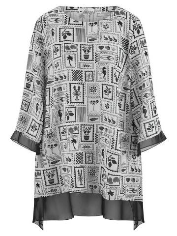 Длинная блузка