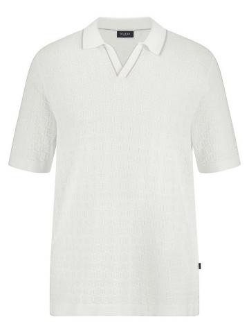 Пуловер с воротником поло