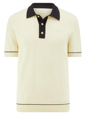 Пуловер с воротником поло