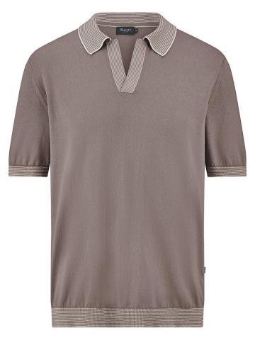 Пуловер с воротником поло