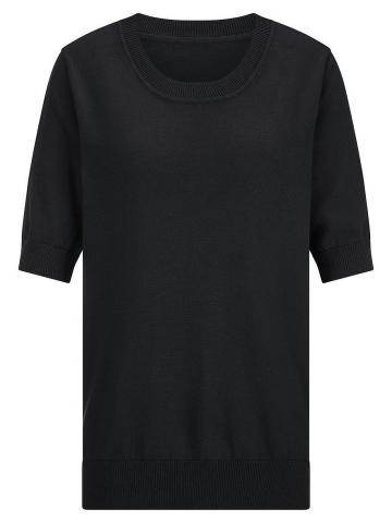 Пуловер с круглым вырезом