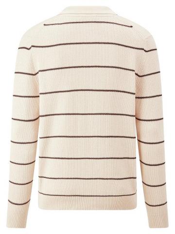 Пуловер с воротником поло