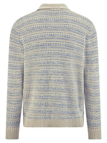 Пуловер с воротником поло