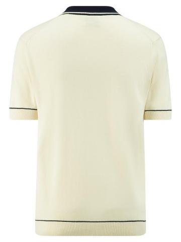 Пуловер с воротником поло