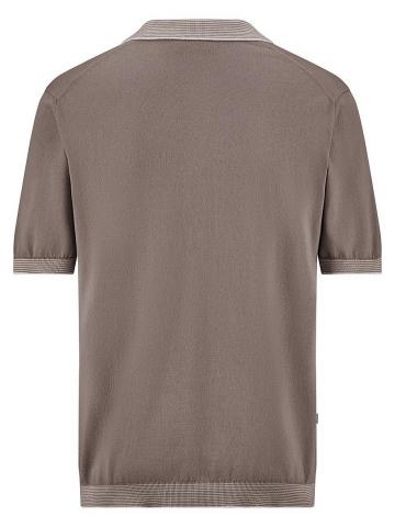 Пуловер с воротником поло