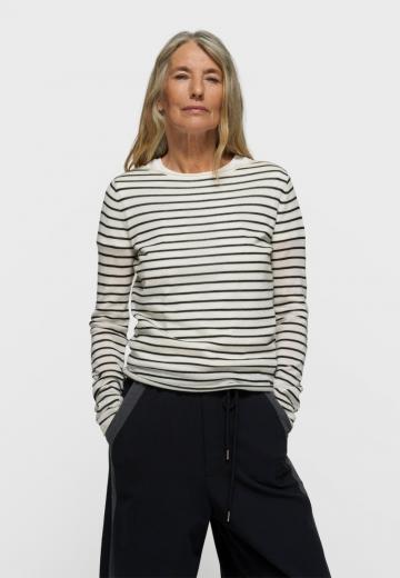 Пуловер в полоску