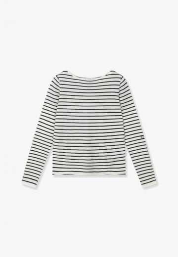 Пуловер в полоску