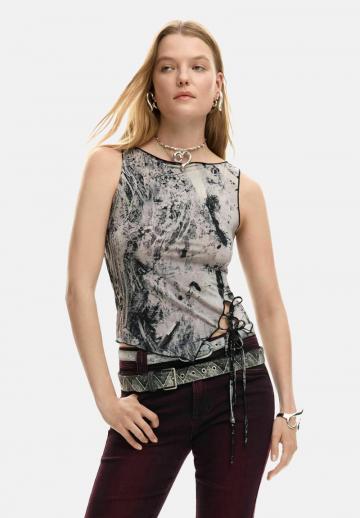 Блузка без рукавов