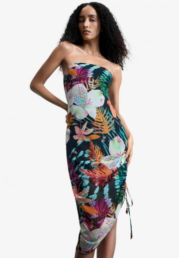 Платье без бретелек