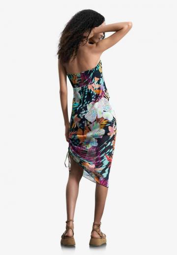 Платье без бретелек