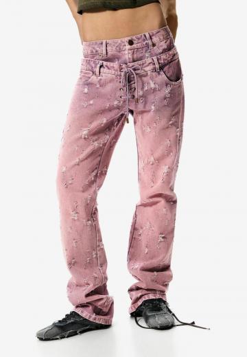 Прямые джинсы