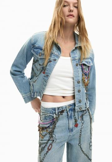 Джинсовая жилетка