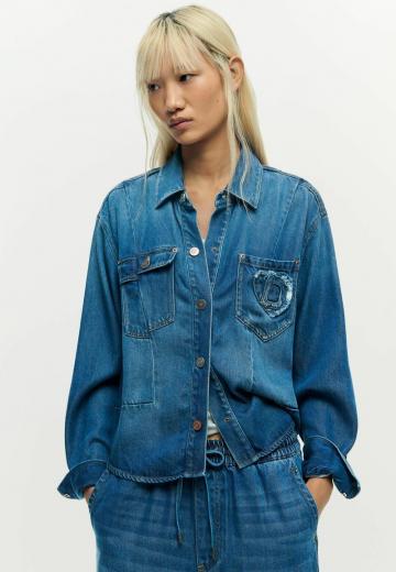 Джинсовый комбинезон