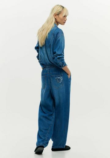 Джинсовый комбинезон