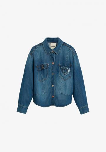 Джинсовый комбинезон