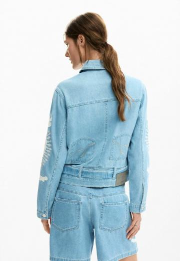Джинсовая жилетка