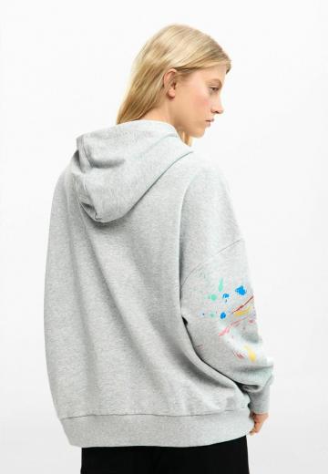 Пуловер с капюшоном