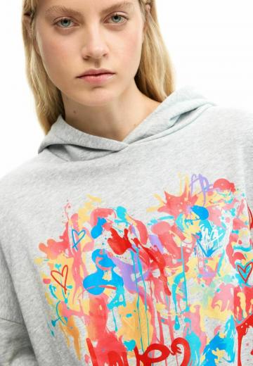 Пуловер с капюшоном